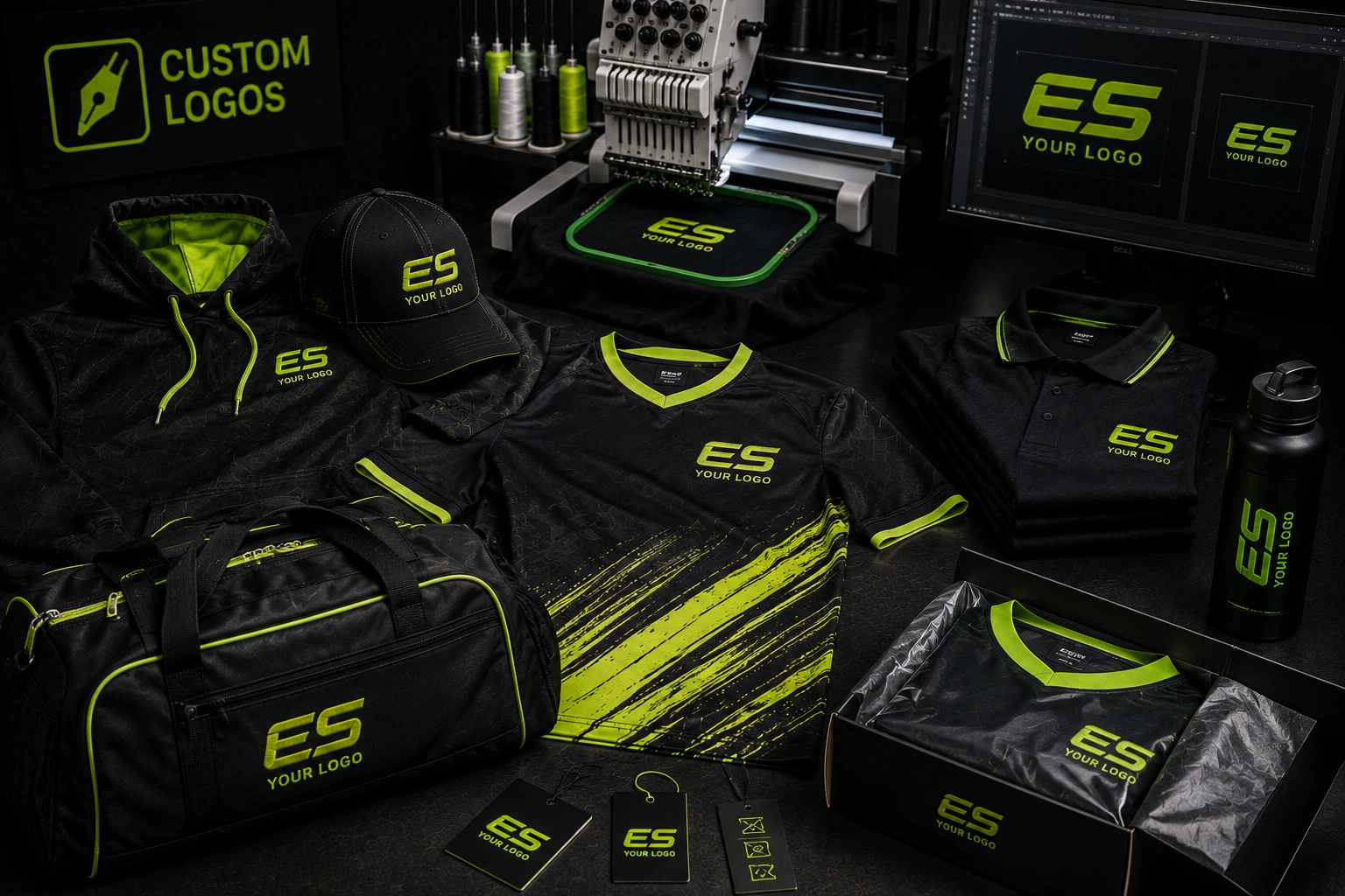 Custom sportswear logo application by Elyvra Sports