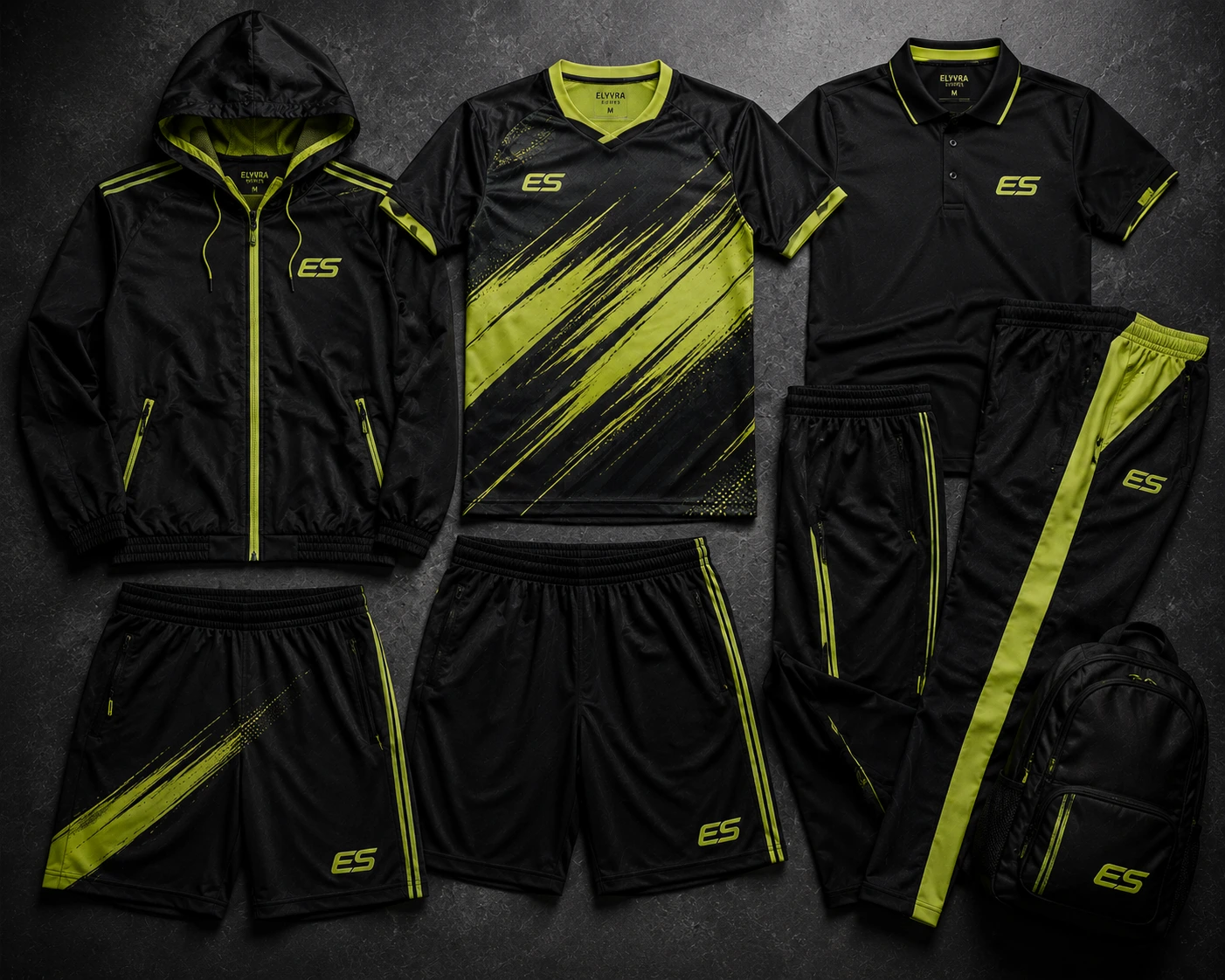 Custom teamwear manufactured by Elyvra Sports